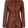 women button down car coat jacket